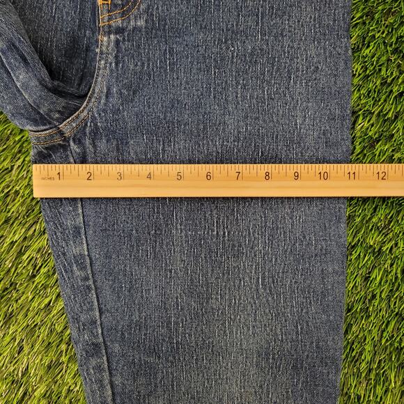 SASSON Tapered Denim Jeans Womens 2/3 26x26 TALON Zip Retro - Picture 14 of 16